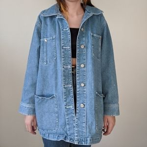 vintage denim chore coat